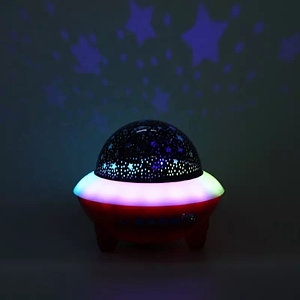 Ночник - колонка LED CRYSTAL MAGIC BALL LIGHT с Bluetooth и пультом ДУ красный корпус