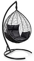 Подвесное кресло-кокон SEVILLA черный кокон+шоколадная подушка