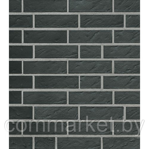 Клинкерная плитка Faro schwarz-nuanciert, geschiefert-черный с оттенком, рифленый. - фото 1 - id-p162377690