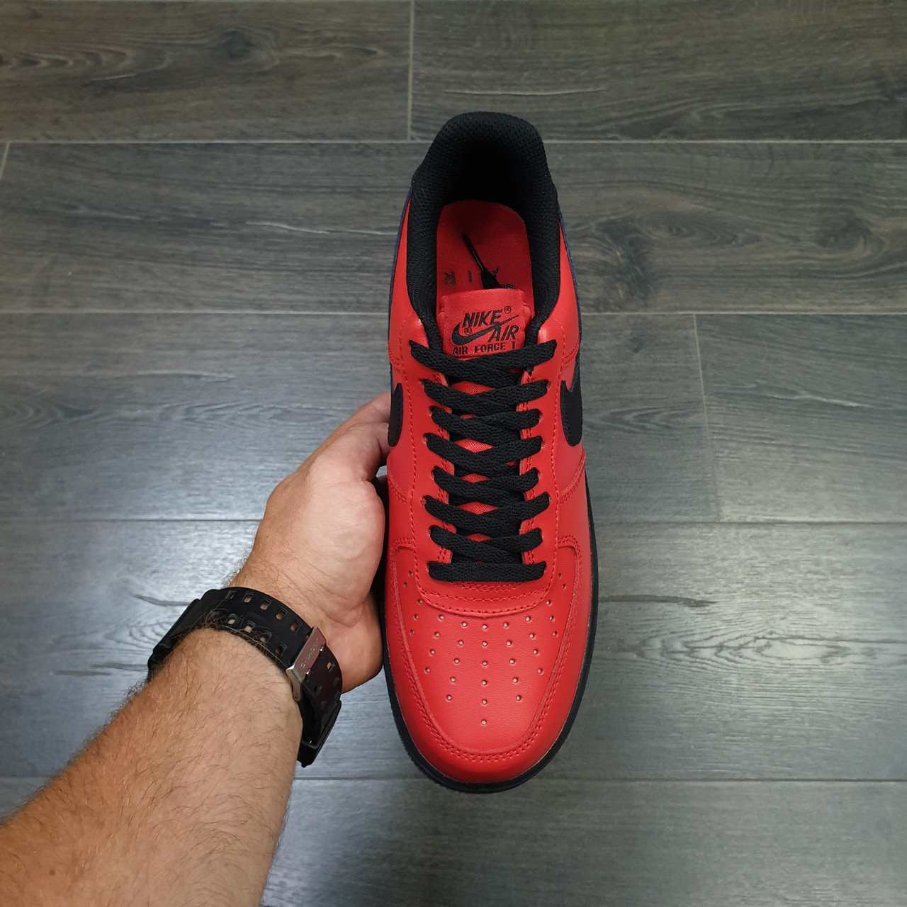 Кроссовки Nike Air Force 1 Low Red Black - фото 3 - id-p55020835