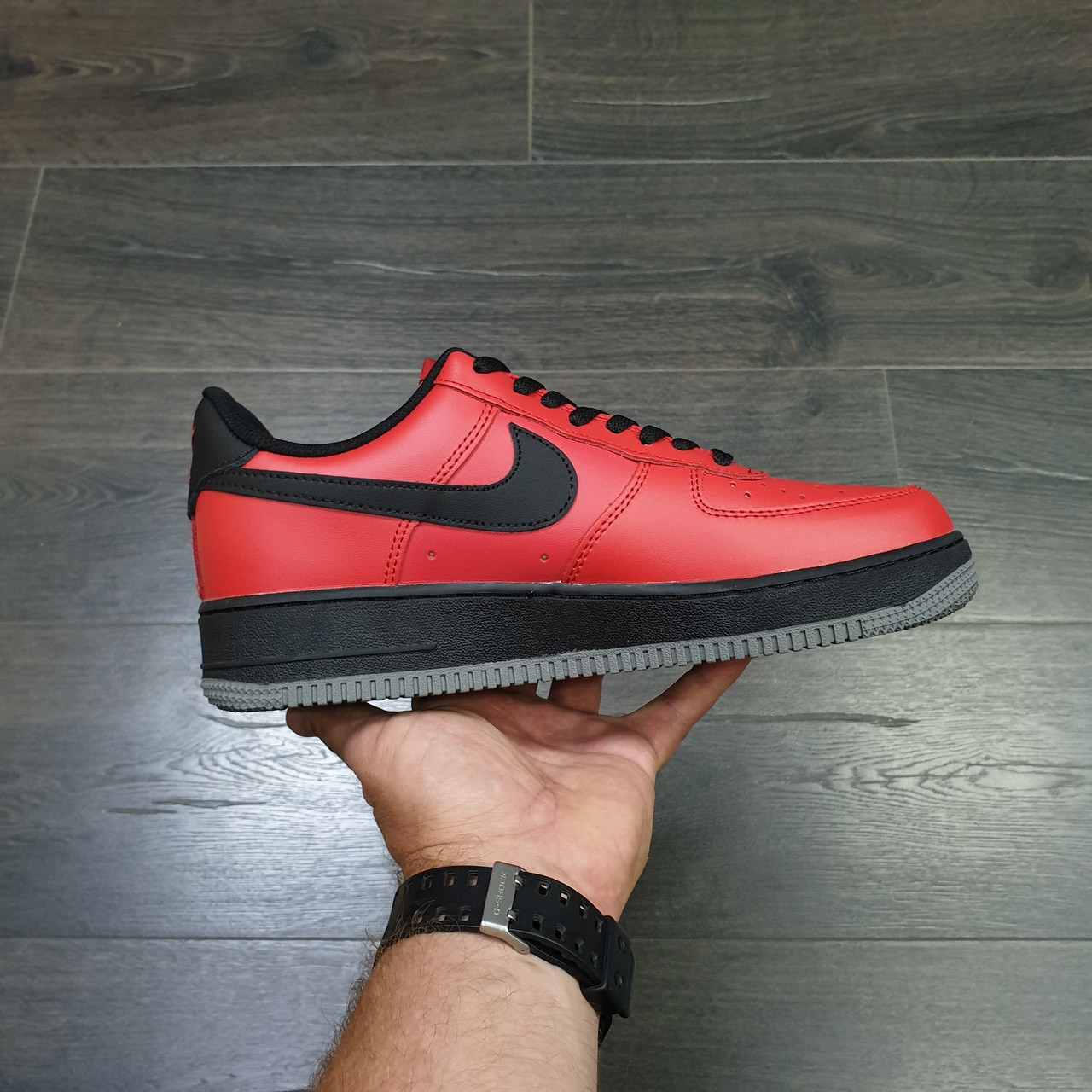 Кроссовки Nike Air Force 1 Low Red Black - фото 2 - id-p55020835