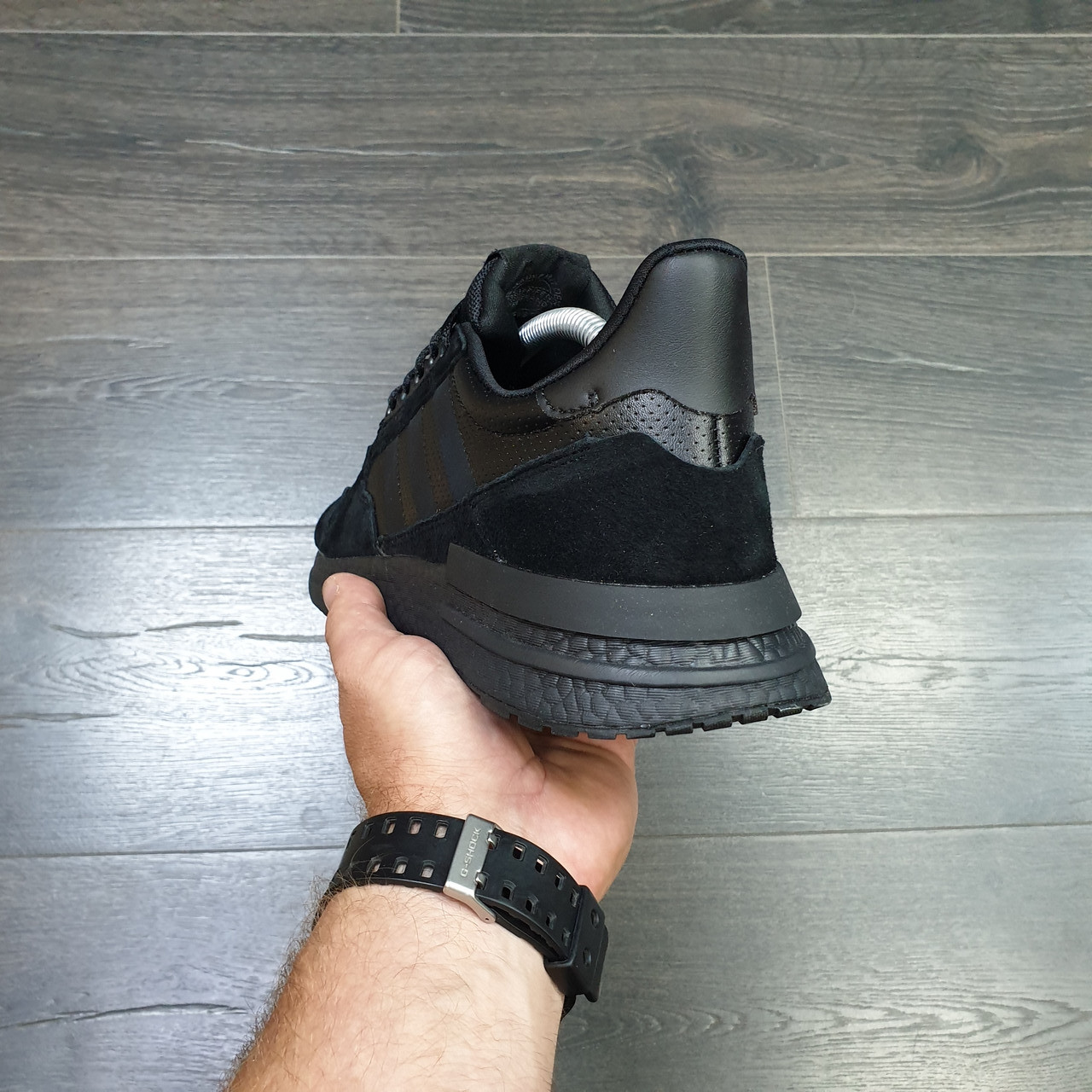 Кроссовки Adidas ZX 500 RM Black - фото 4 - id-p108795645