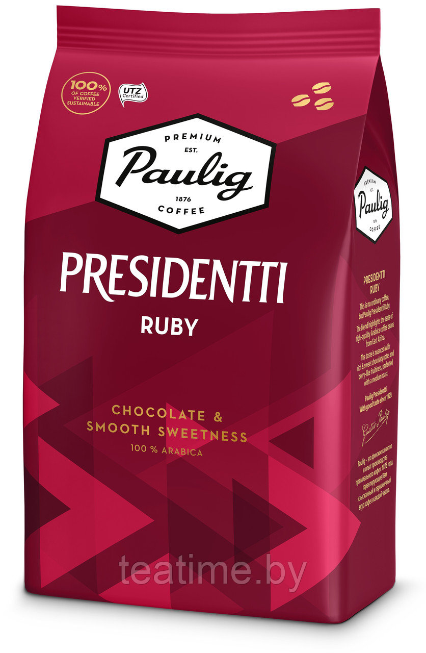 Кофе Paulig Presidentti Ruby в зернах, 1000 г - фото 1 - id-p162387456