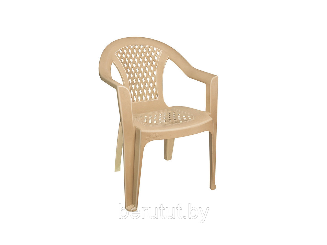 Кресло пластиковое садовое Белое ЭльфПласт - фото 3 - id-p162387510