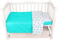 Комплект постельный для новорожденных Amarobaby Baby Boom / КПБ-3 Мороженки