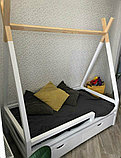 Кровать детская Вигвам, горизонтальные бортики, фото 2