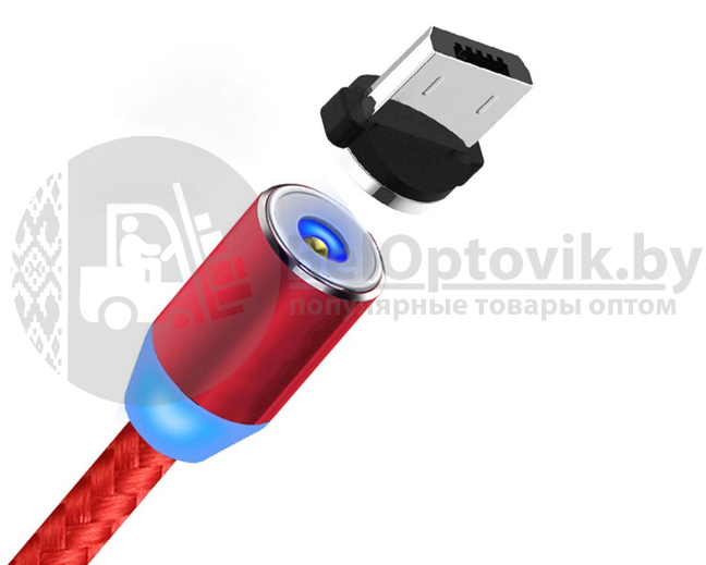 Магнитный кабель USB - Lightning X-Cable Metal Magnetic 360 для Aplle, Micro-USB, Type-C Чёрный - фото 5 - id-p133809333