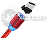 Магнитный кабель USB - Lightning X-Cable Metal Magnetic 360 для Aplle, Micro-USB, Type-C Серебро, фото 5