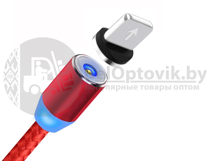 Магнитный кабель USB - Lightning X-Cable Metal Magnetic 360 для Aplle, Micro-USB, Type-C Чёрный - фото 4 - id-p128936208