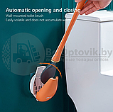 Ершик из эластичного силикона VIP Brush Туалетная плоская щетка для чистки унитаза  Зеленый, фото 7