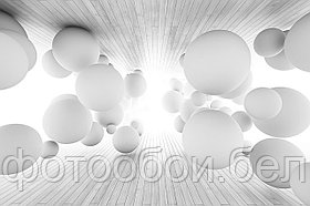 Фотообои Белые шары 3Д
