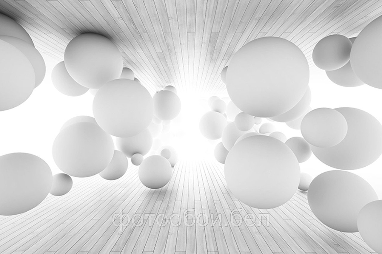 Фотообои Белые шары 3Д - фото 1 - id-p162417252