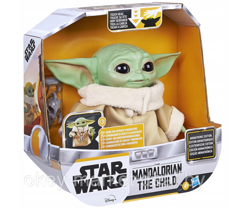 Игрушка интерактивная Mandalorian Baby Yoda F1119 - фото 8 - id-p138430651
