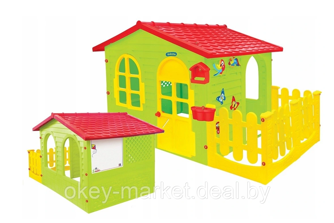 Детский игровой садовый домик с забором Mochtoys 12243 - фото 2 - id-p42867500