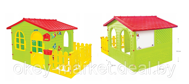 Детский игровой садовый домик с забором Mochtoys 12243, фото 3