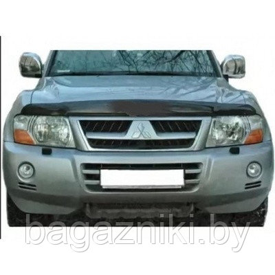 Дефлектор капота V-STAR Mitsubishi PAJERO 3 1999-2006. РАСПРОДАЖА - фото 2 - id-p162428391