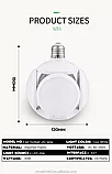 Складная светодиодная лампа-люстра Football UFO Lamp 45W цоколь E27 (4 лопасти), фото 5