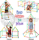 Детский конструктор Build Your Own Den 3D Палатка  Создание объемных геометрических фигур 87 деталей, 3, фото 6