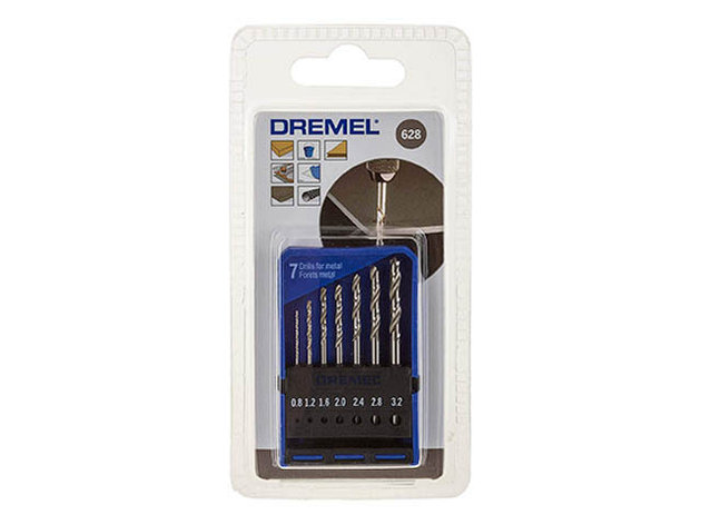 Набор сверл по дереву 0,8-3,2 мм DREMEL 628 (7 шт), фото 2