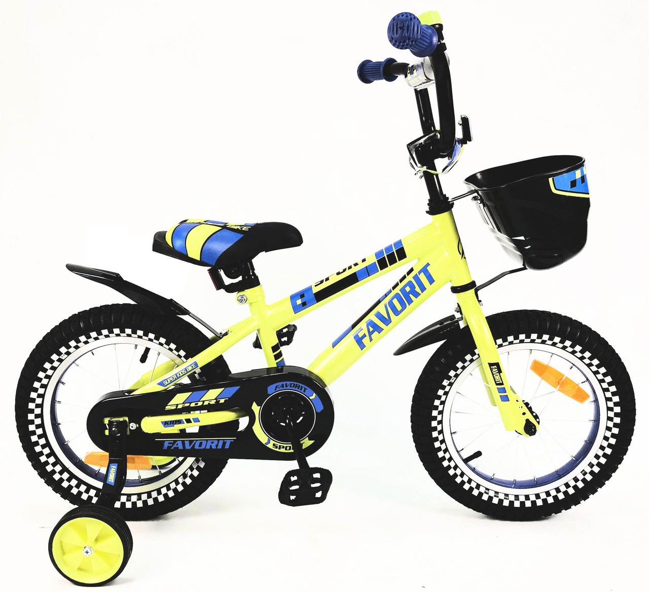 Велосипед детский Детский велосипед Favorit Sport 14 желтый