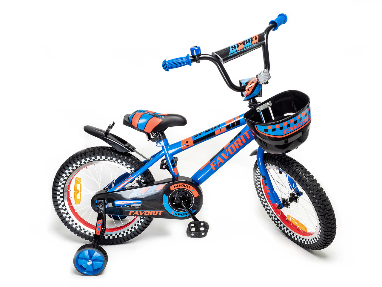 Велосипед детский Детский велосипед Favorit Sport 16 синий - фото 1 - id-p162472092