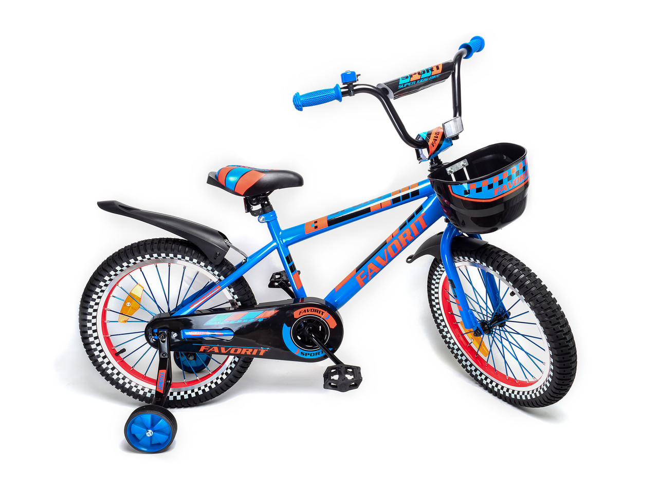 Велосипед детский Детский велосипед Favorit Sport 18 синий - фото 5 - id-p162472112