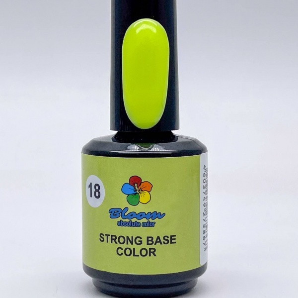 База жесткая Bloom STRONG BASE COLOR 18, 15 мл - фото 1 - id-p162472551