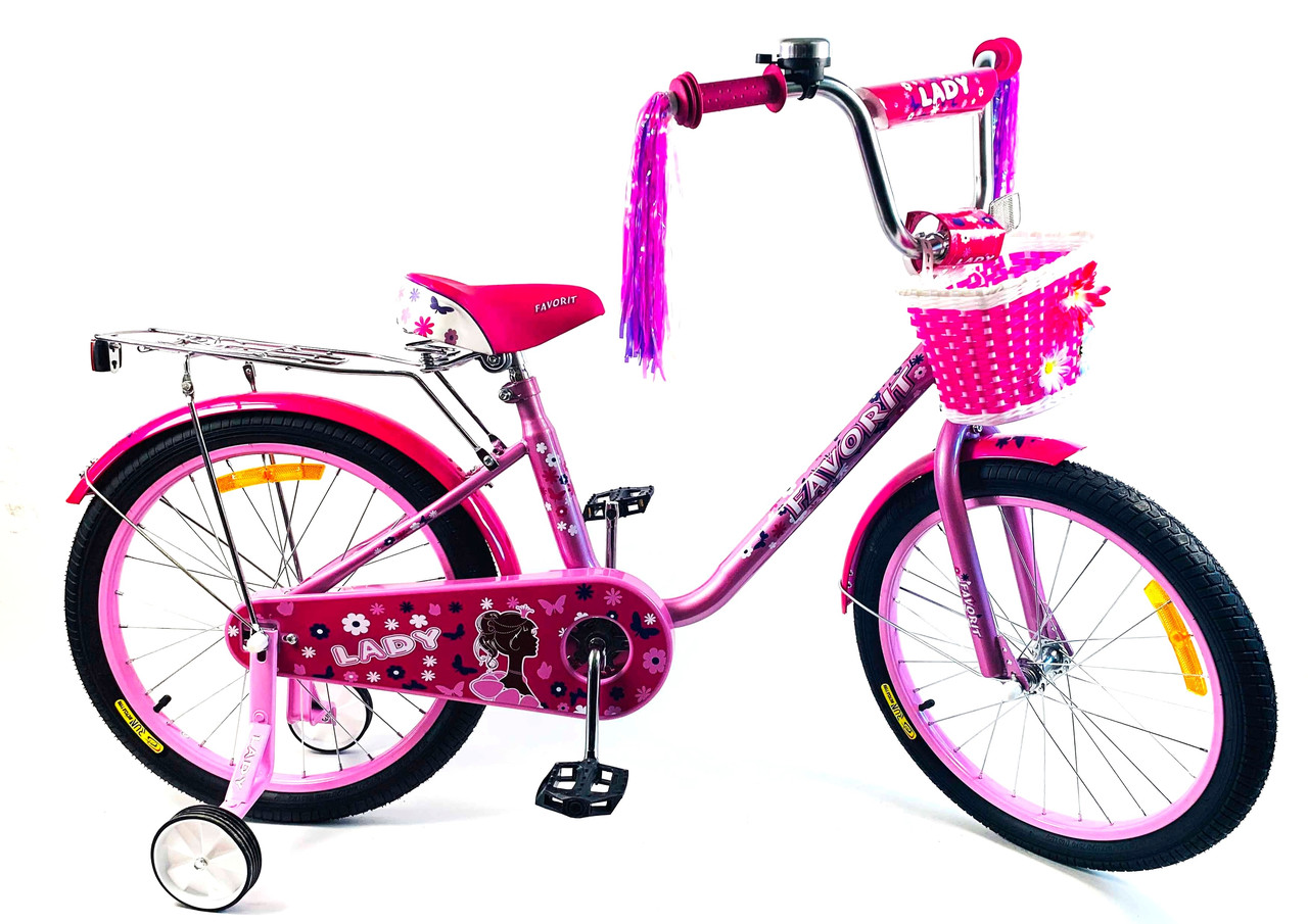 Детский велосипед Favorit lady 18 ярко-розовый