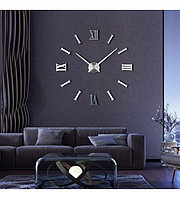 Часы настенные «Сделай сам» римские цифры, серебро, от 80 см.