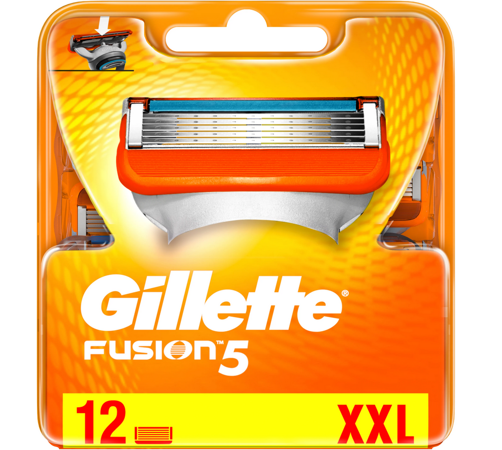 Сменные кассеты Gillette Fusion5 ( 12 шт ) - фото 1 - id-p162487055