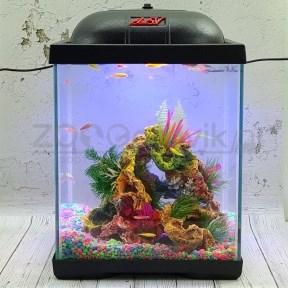 AQUA Аквариум Куб Aqua Glo на 20л. день/ночь с рыбками данио GloFish Reff - фото 3 - id-p162488159