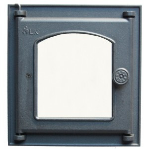 Дверца топочная со стеклом 361 LK (250х280)