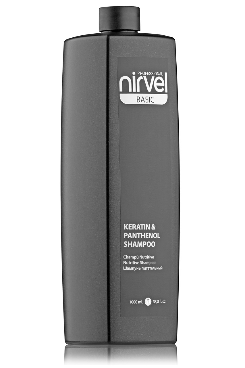 NIRVEL Шампунь питательный для сухих и поврежденных волос KERATIN&PANTHENOL 1л - фото 1 - id-p148769170
