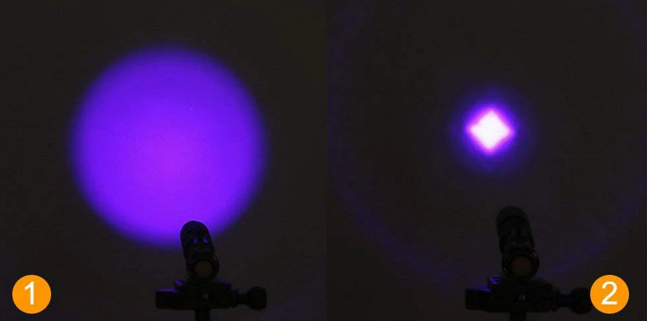 Фонарь ультрафиолетовый, компактный, металлический, серебристый, zoom-линза - фото 2 - id-p162517963
