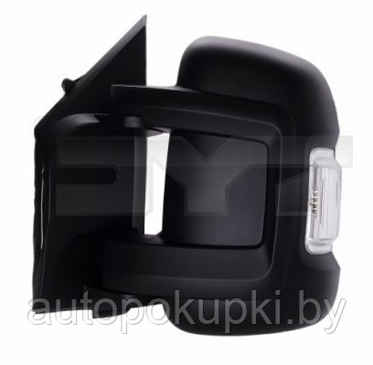 БОКОВОЕ ЗЕРКАЛО (ЛЕВОЕ) Citroen Jumper 2006-, мех. регулировка, 2 контакта, VFTM1029ML