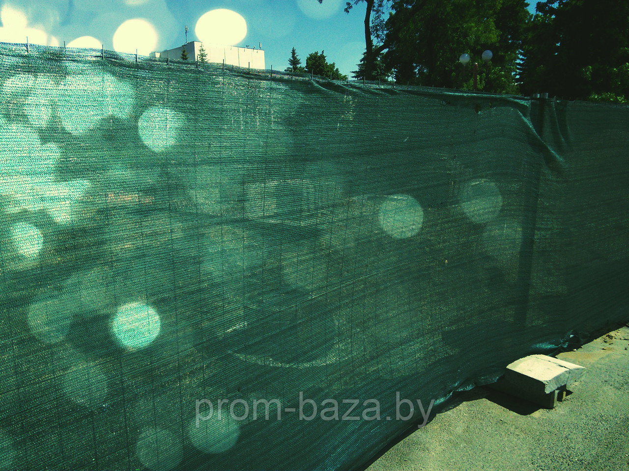 Сетка фасадная зеленая, рулон 4х50 м, плотн. 35 гр/кв.м. - фото 5 - id-p20017621