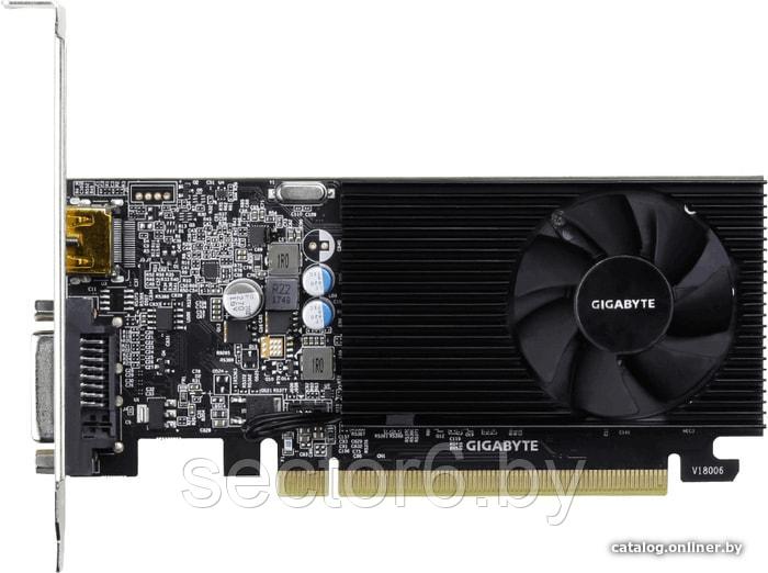 Видеокарта Gigabyte GeForce GT 1030 Low Profile 2GB DDR4 - фото 1 - id-p162529113