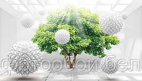 Фотообои 3Д Зелёное дерево