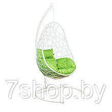 Подвесное кресло LESET Ажур белый/зеленое яблоко