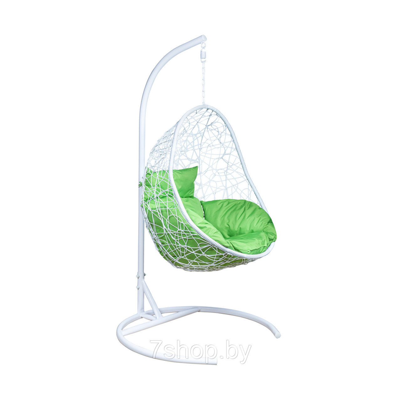 Подвесное кресло LESET САОНА белый/зеленое яблоко - фото 1 - id-p162541124