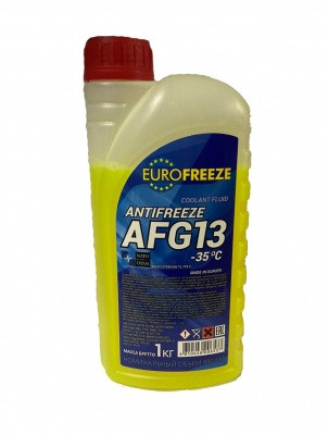 Антифриз EUROFREEZE AFG 13 -40C желтый 1кг