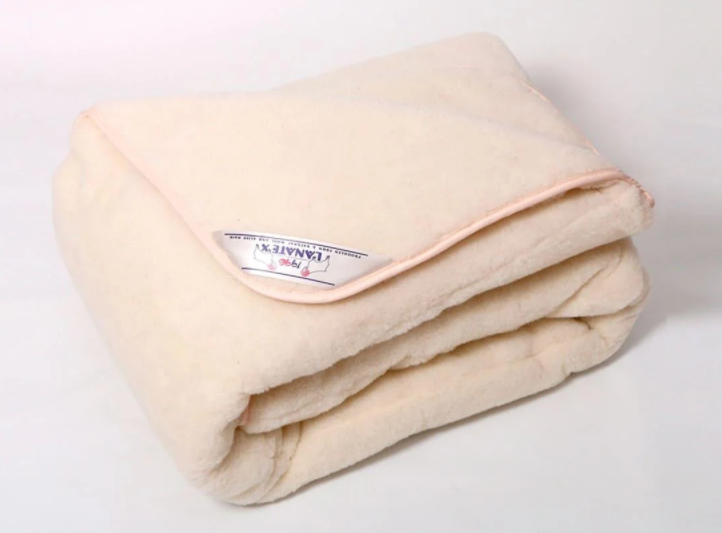 Одеяло из натуральной овечьей шерсти Lanatex. Двустороннее 145х205 см - фото 8 - id-p162542633
