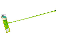 Швабра для пола с насадкой из микрофибры Solid, зеленая, PERFECTO LINEA