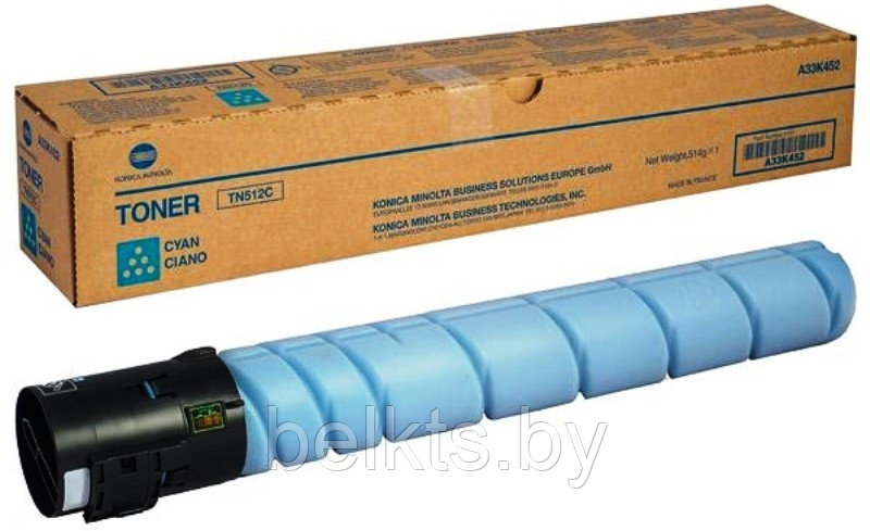 Картридж для Konica Minolta Bizhub C454/C554 Cyan TN-512C (ОРИГ)