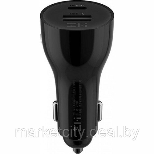 Автомобильное зарядное устройство Xiaomi ZMI Metal Car Charger 45W Dual Port USB/Type-C AP721 - фото 2 - id-p162593235