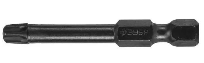 Биты ЗУБР "ПРОФИ" TORX, тип хвостовика E 1/4", T30, 50мм, 2шт, на карточке - фото 2 - id-p154887777