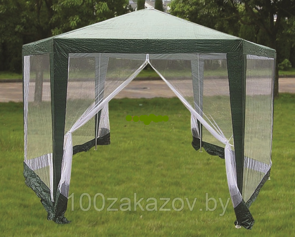 Павильон садовый (шатер)шестиугольник. Тент - шатер садовый 3м*3м москитная сетка - фото 1 - id-p6422523