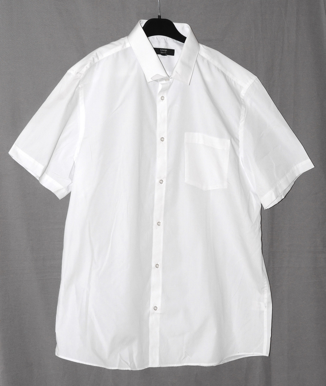 Рубашка George белая на размер 17 EUR 43 по виду размер М - фото 1 - id-p162597614