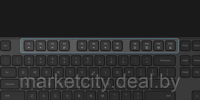 Клавиатура и мышь Xiaomi Mi Wireless Keyboard and Mouse Combo Black WXJS01YM - фото 7 - id-p162599337