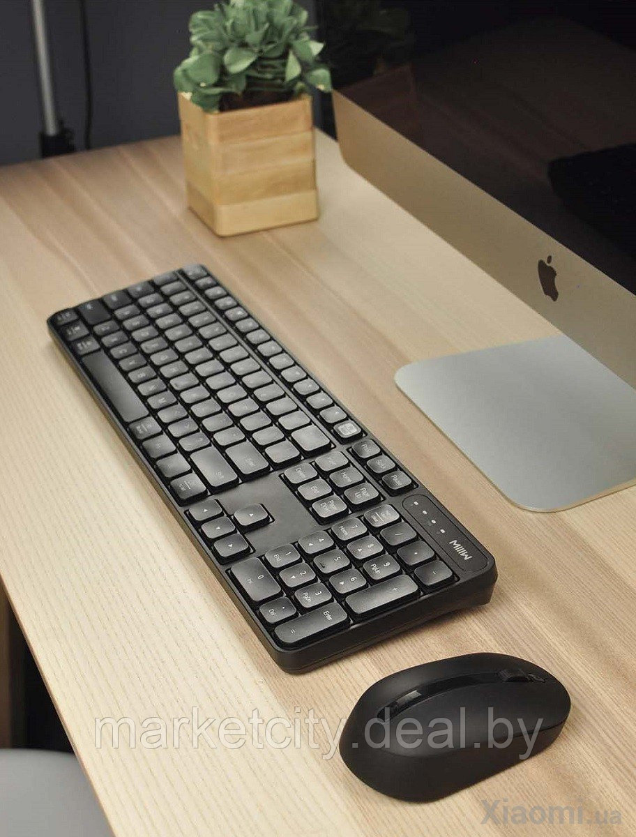 Клавиатура и мышь Xiaomi Mi Wireless Keyboard and Mouse Combo Black WXJS01YM - фото 10 - id-p162599337